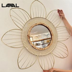 ESPEJO GOLDEN FLOWER 90CM